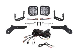 Ford Raptor LED Pod Light Kit - Front - Diode Dynamics - SS5 with Custom-Engineered TIR Optics, Selectable Backlight - White - `17-`20 Ford Raptor LED Pod Light Kit - Front - Diode Dynamics - SS5 with Custom-Engineered TIR Optics, Selectable Backlight - White - `17-`20